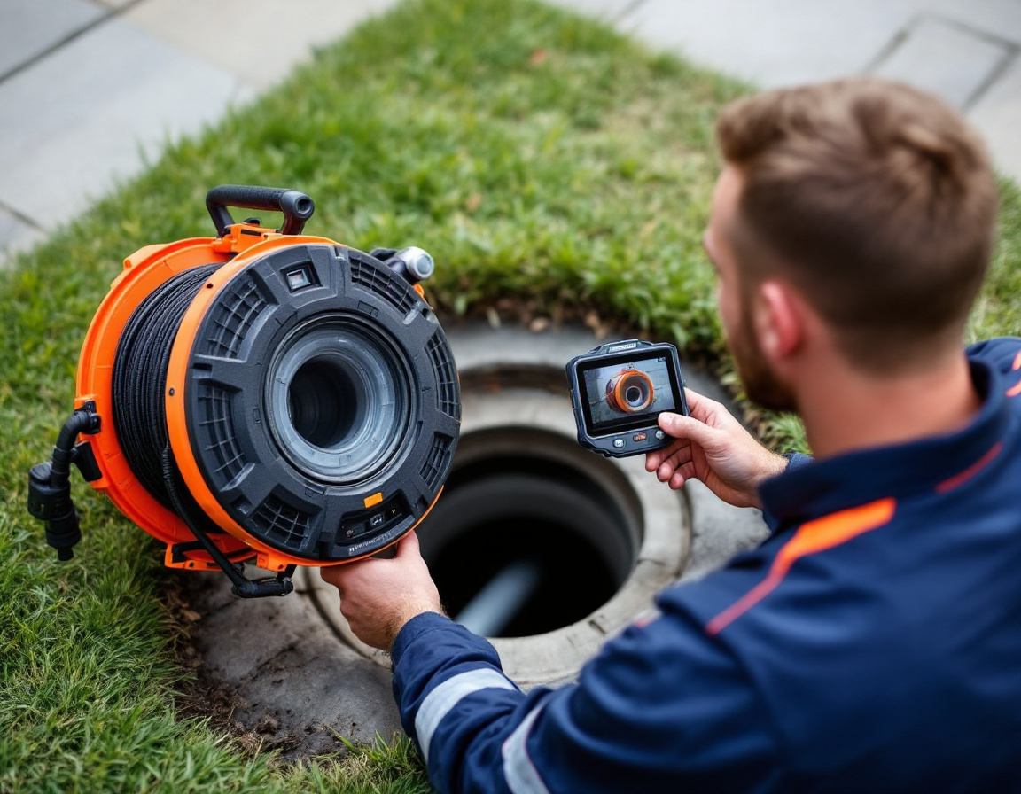 CCTV drain camera inspection